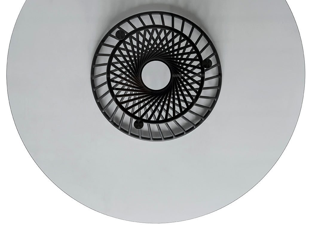 Calligaris Vortex CS4108-FD120 Dining Table With Round Top And Central Metal Base | Quick Ship
