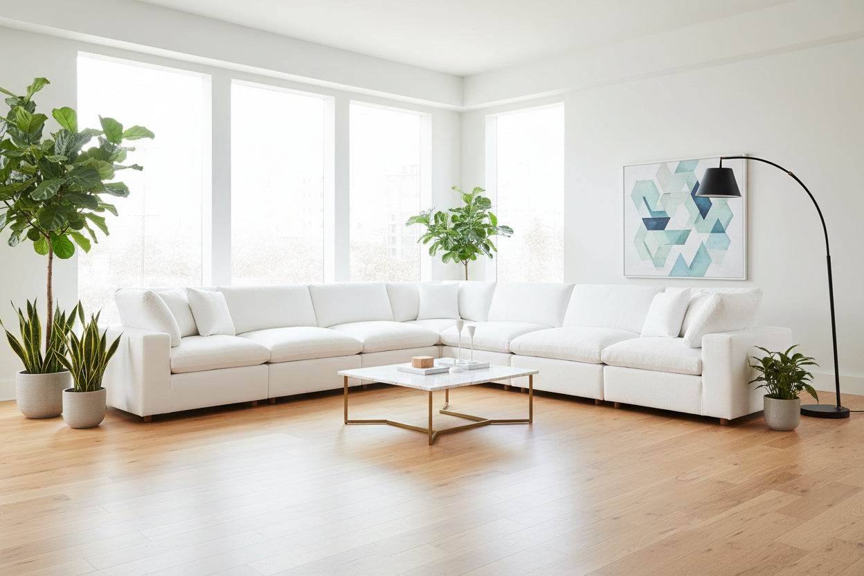 Modway Commix Down Filled Overstuffed 6-Piece Sectional Sofa