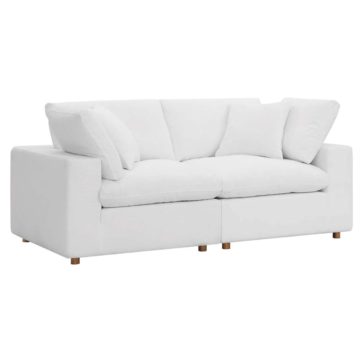 Modway Commix Down Filled Overstuffed 2 Piece Sectional Sofa Set